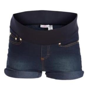 🤰Times 2 Maternity jean shorts under belly M